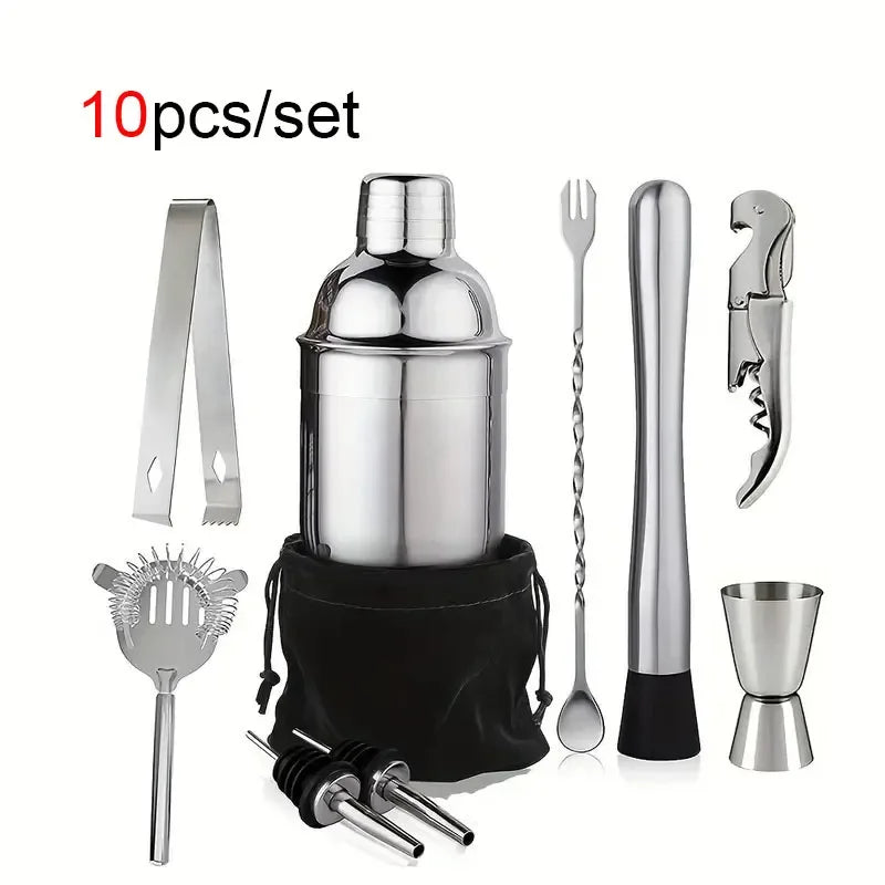 Stainless Steel Cocktail Shaker Set for Perfect Drinks - Smarsty