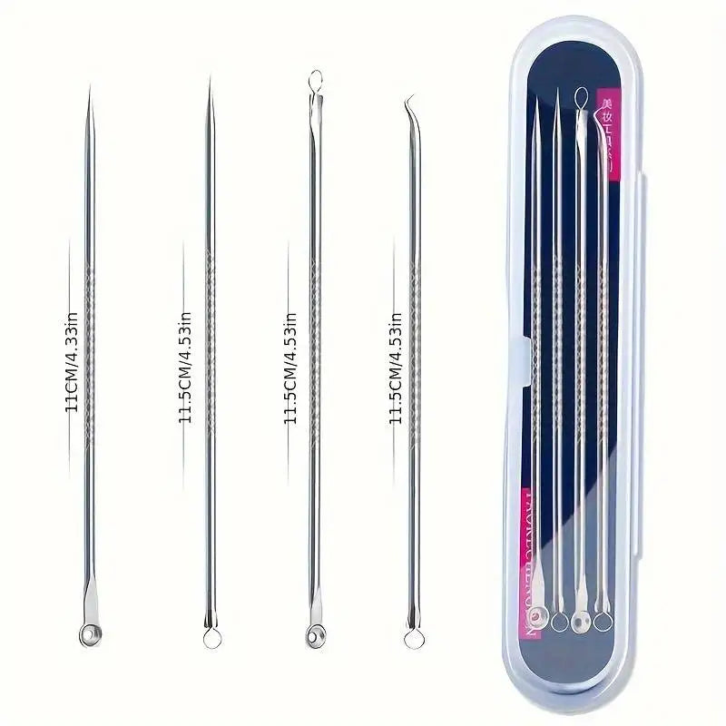 4 Piece Acne Blackhead Removal Needle Set - Smarsty