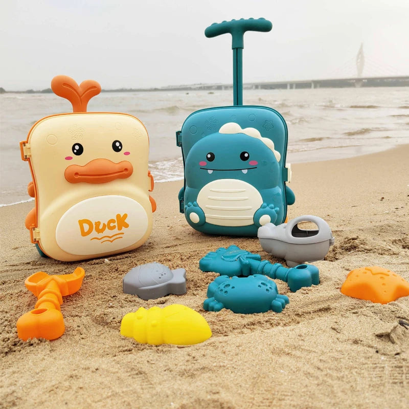 Kids Beach Toys Baby Beach Play Toys Sandbox Kit Summer Toys Beach Accessories Sand Water Game Tools Bath Toy For Baby by Smarsty