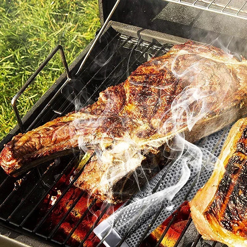 Stainless Steel Pellet Smoker Tube for BBQ Cooking - Smarsty