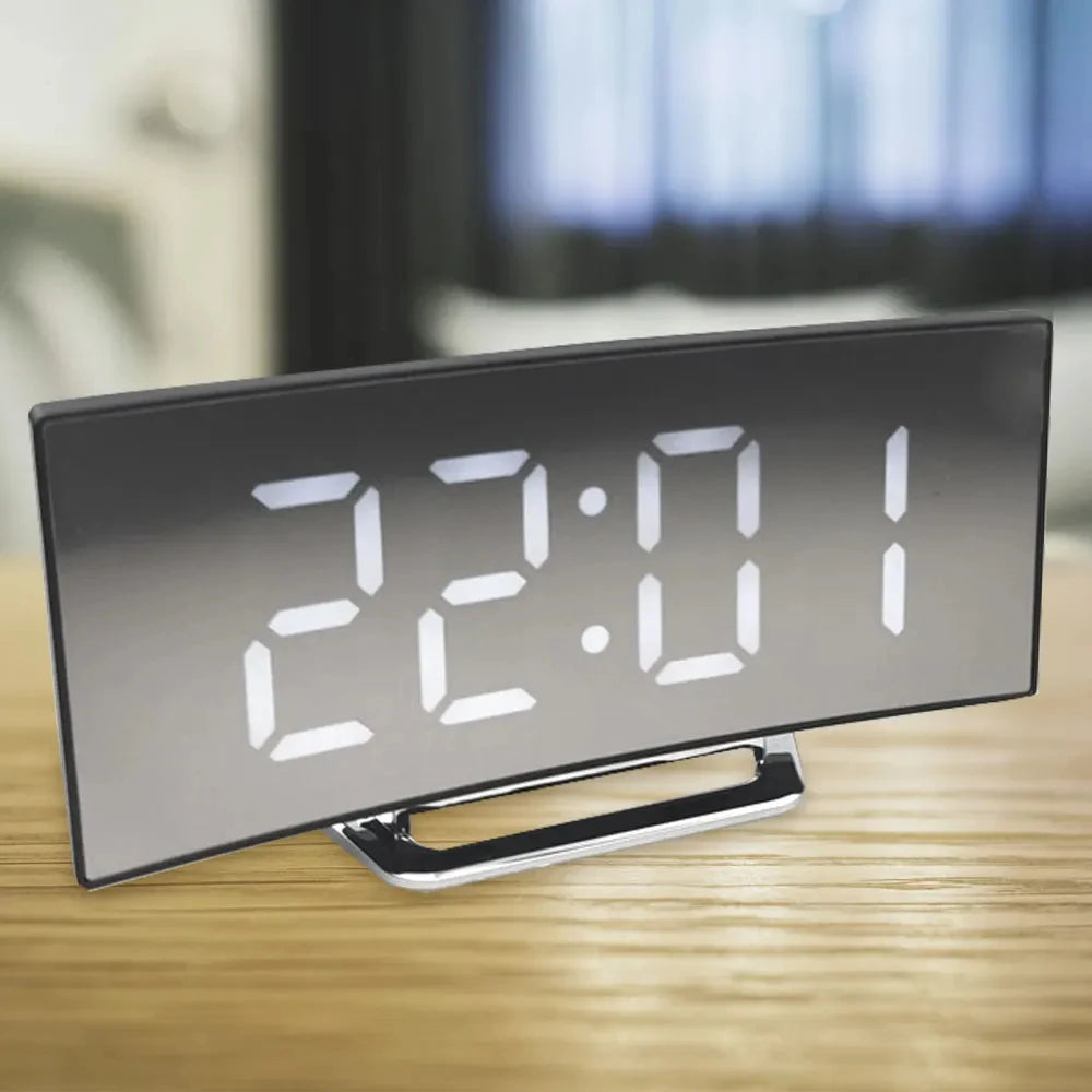 Noiseless Digital Alarm Clock with Large LED Display - Smarsty