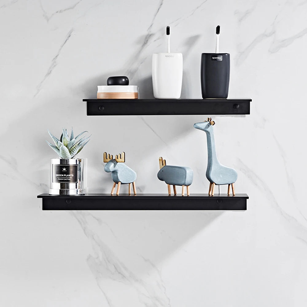 Aluminum Floating Bathroom Shelf for Organized Storage - Smarsty