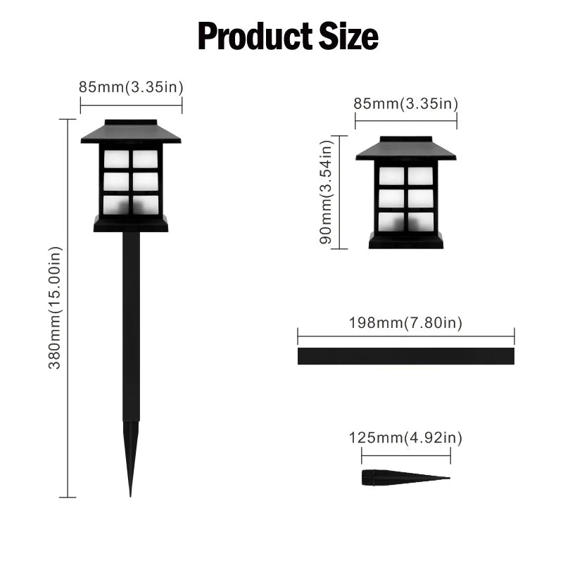 8pcs Waterproof Solar Garden Pathway Lights for Outdoor Decor - Smarsty