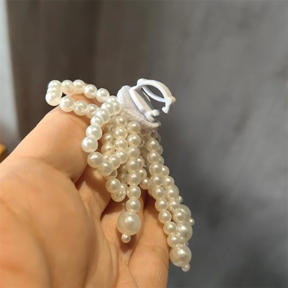 Fashion Lace Pearl Bow Shoe Laces Shoe Flower Buckle Premium Decorative Shoe Charm Accessories Charms for Sneakers Decorative
