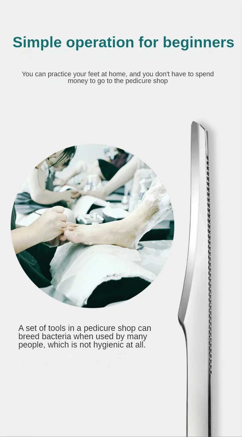 Stainless Steel Manicure Pedicure Tool Kit for Foot Care - Smarsty