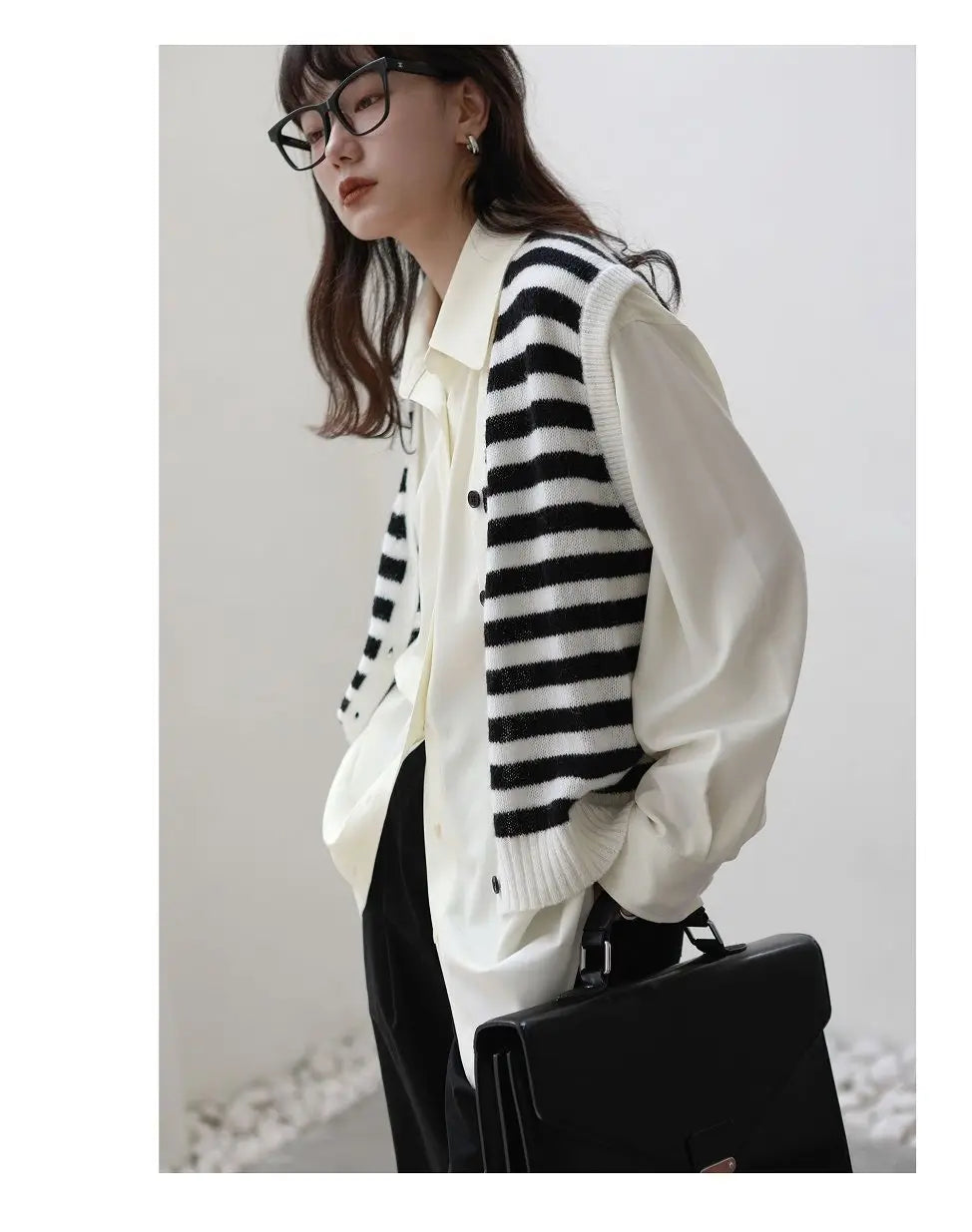 2025 Summer Minimalist Long Sleeve Button Up Shirt Women Korean Style Solid Tie Oversize Shirts Blouse Loose Clothes Autumn Tops - Smarsty