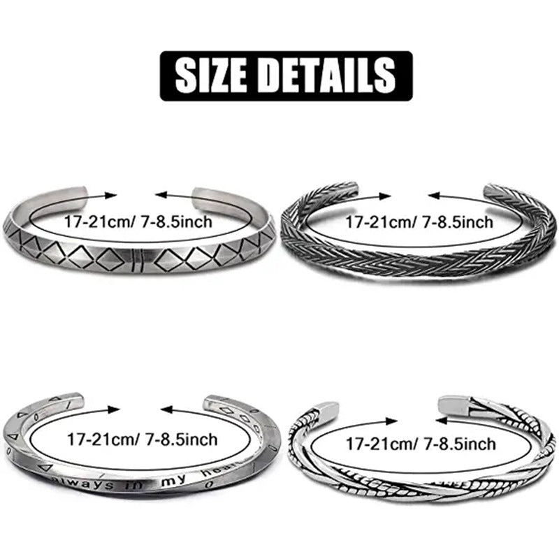 Twisted Stainless Steel Cuff Bracelet Durable Fashion Jewelry - Smarsty