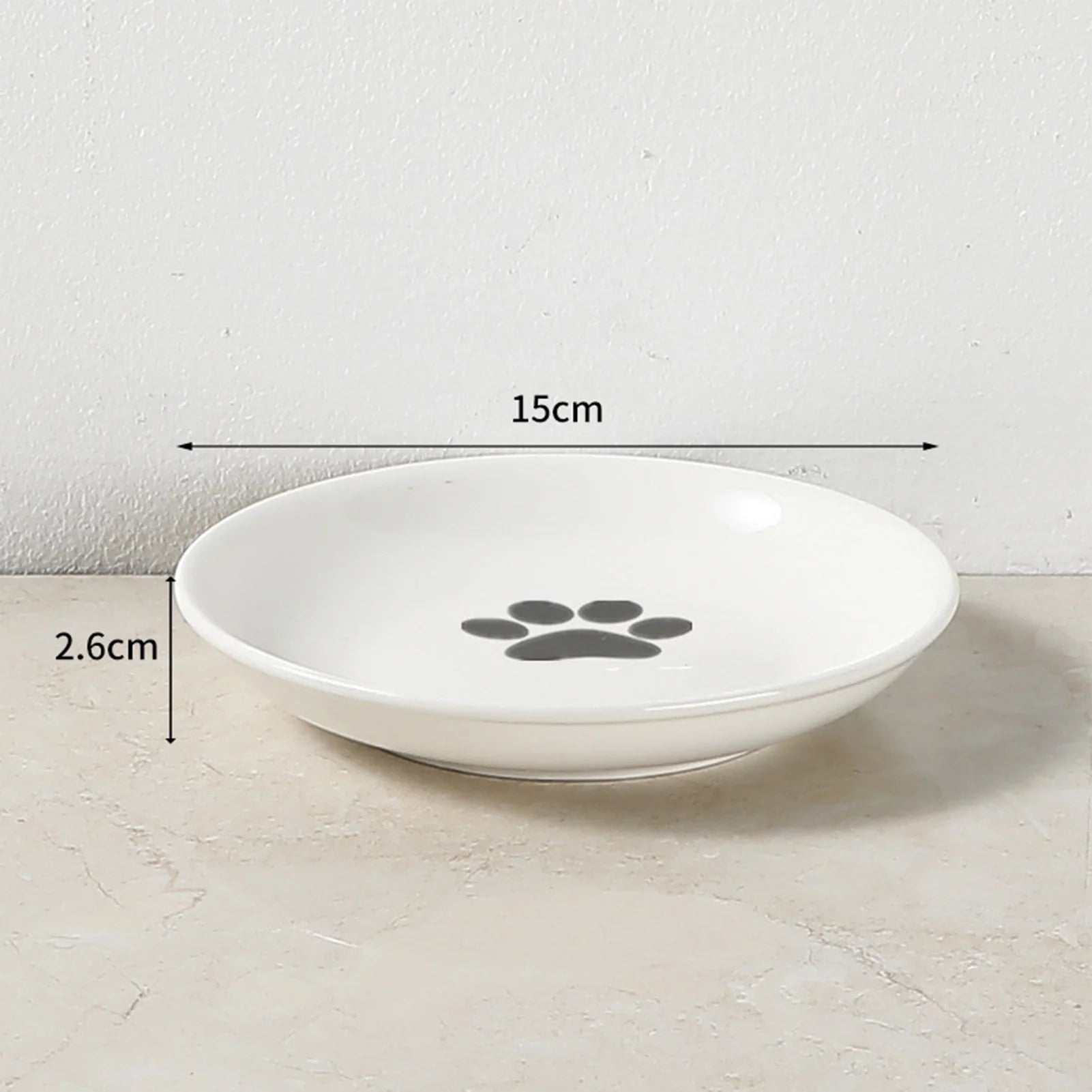 Ceramic Cat Food Bowl with Whisker-Friendly Design - Smarsty