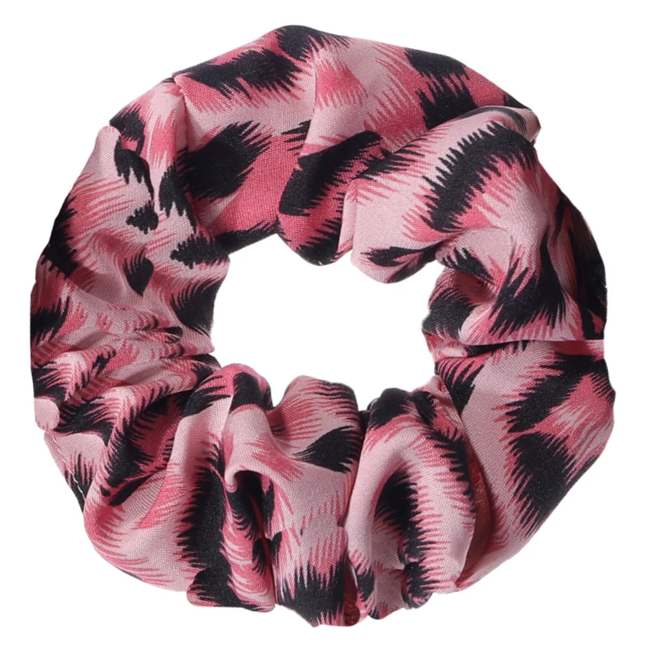 Leopard Print Scrunchie High Elastic Hair Tie Elegant - Smarsty