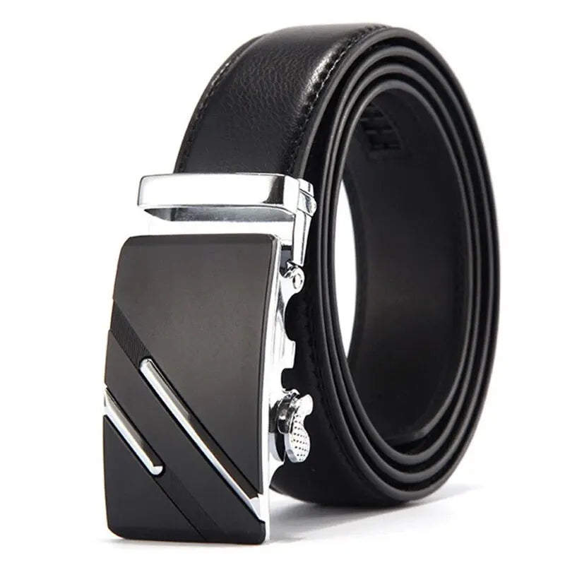 Luxury Men's PU Leather Belt Soft Comfortable Fit - Smarsty