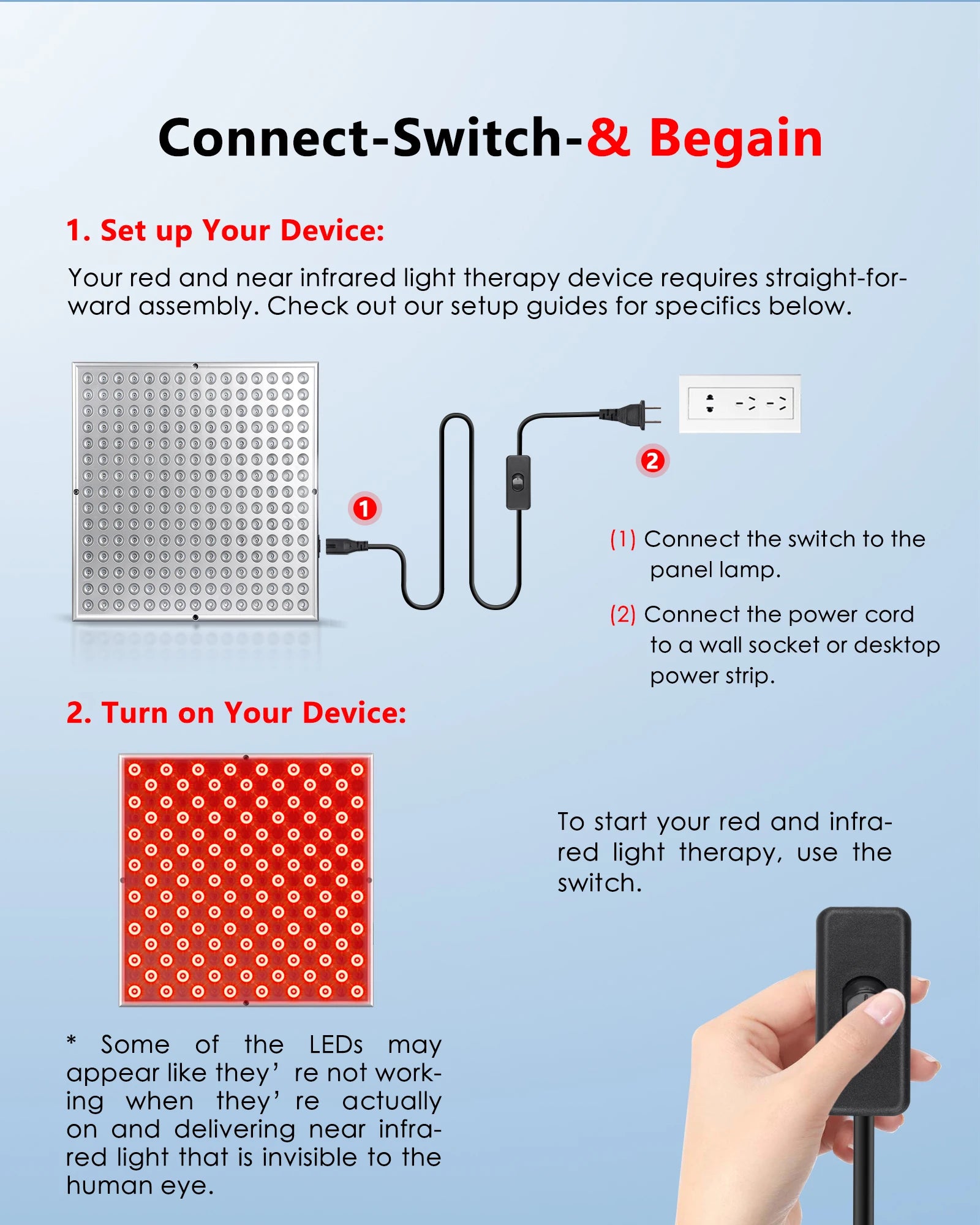 LED Red Light Therapy Panel for Anti Aging Skin Care - Smarsty