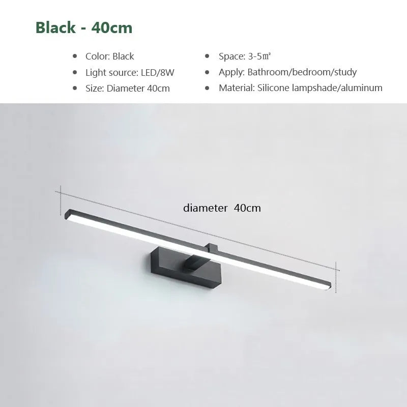 Modern Waterproof LED Mirror Lights for Bathroom Use - Smarsty