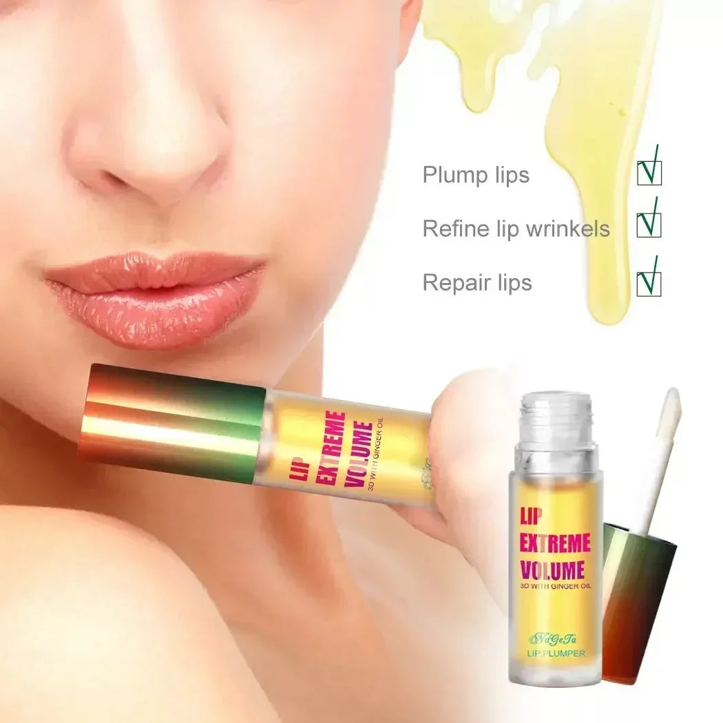 Ginger Mint Lip Plumper Oil for Fuller Youthful Lips - Smarsty