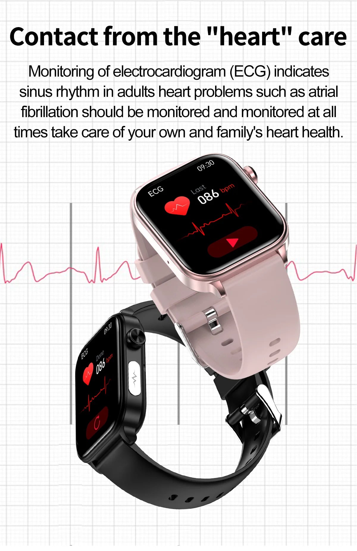 2025 Smart Watch with ECG PPG Health Monitoring - Smarsty