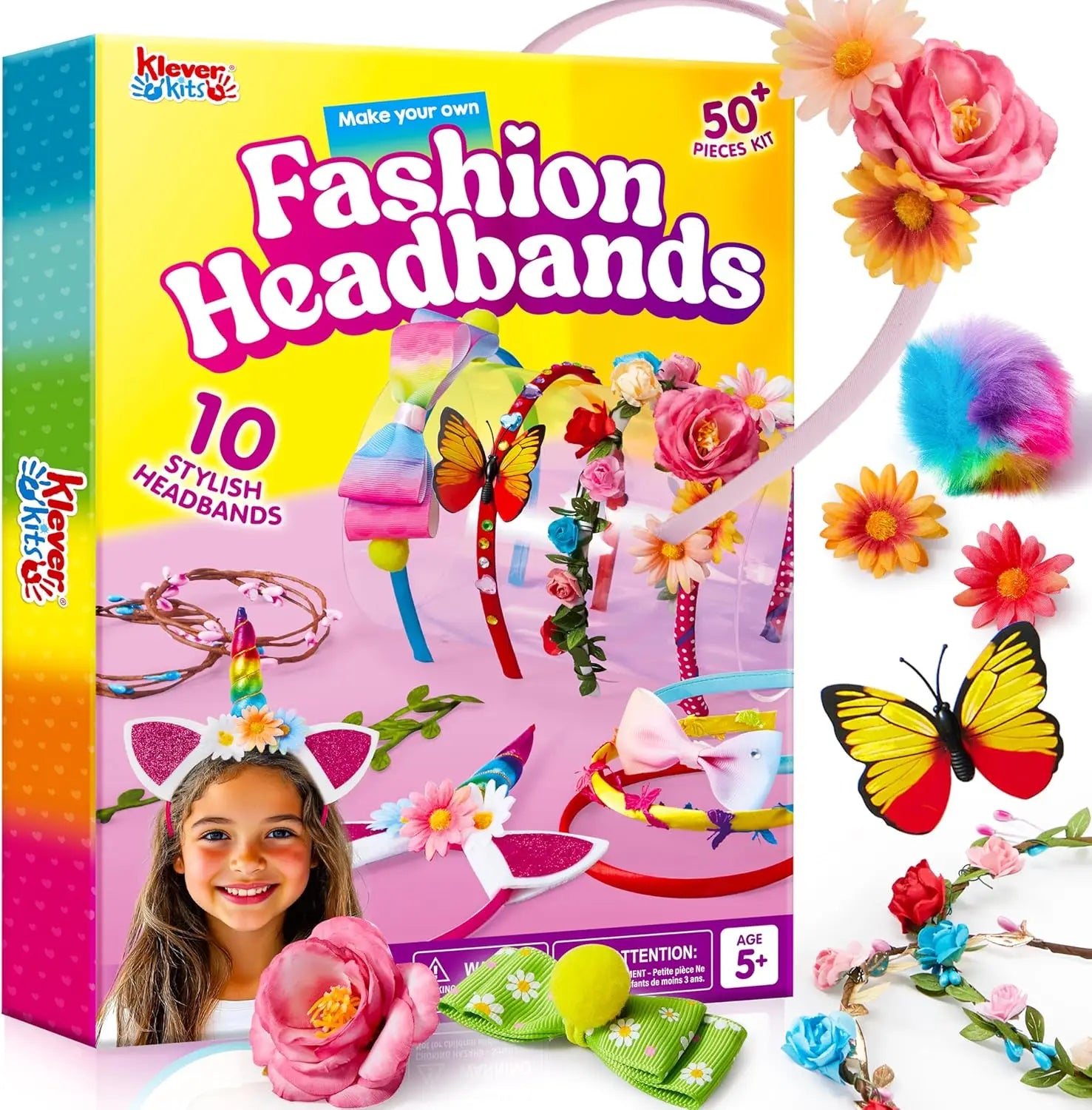 JOYFY Headband Making Kit for Girls Kids Headbands DIY Hair Accessories Make Your Own Hair Accessories for Kid Birthday Gifts