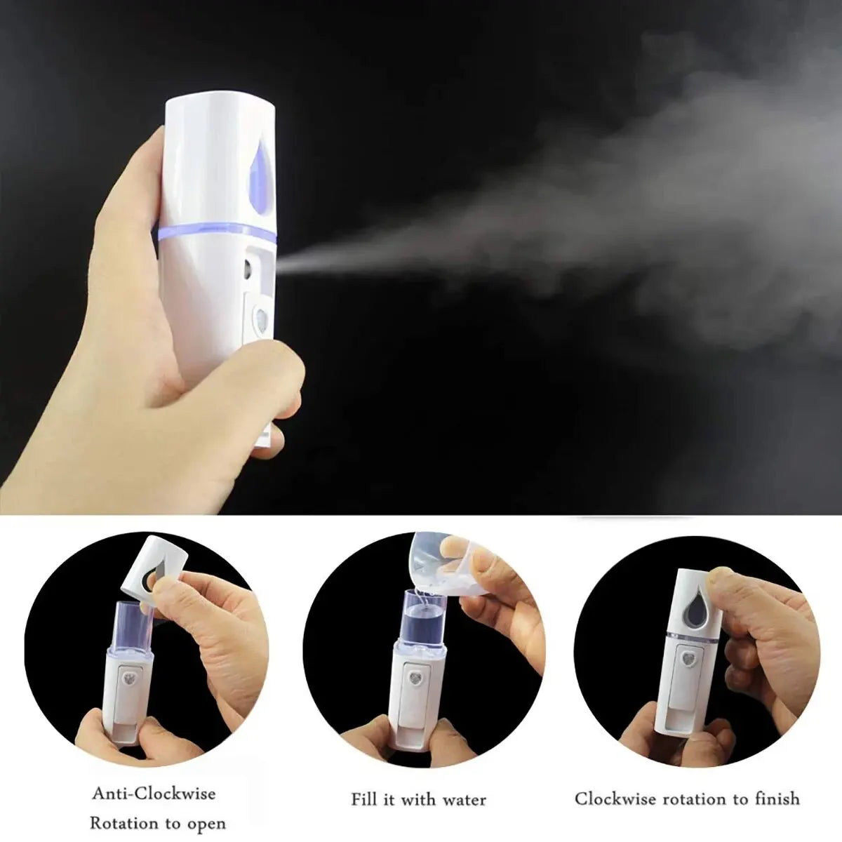 Nano Face Steamer Hydrating Facial Sprayer for Youthful Skin - Smarsty