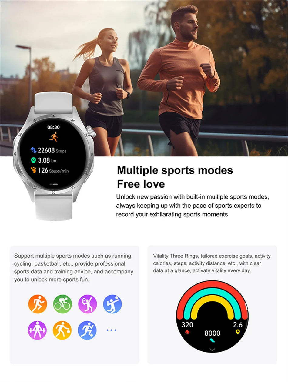 GT5 Pro GPS Smartwatch with AMOLED Screen and Heart Rate Monitoring - Smarsty