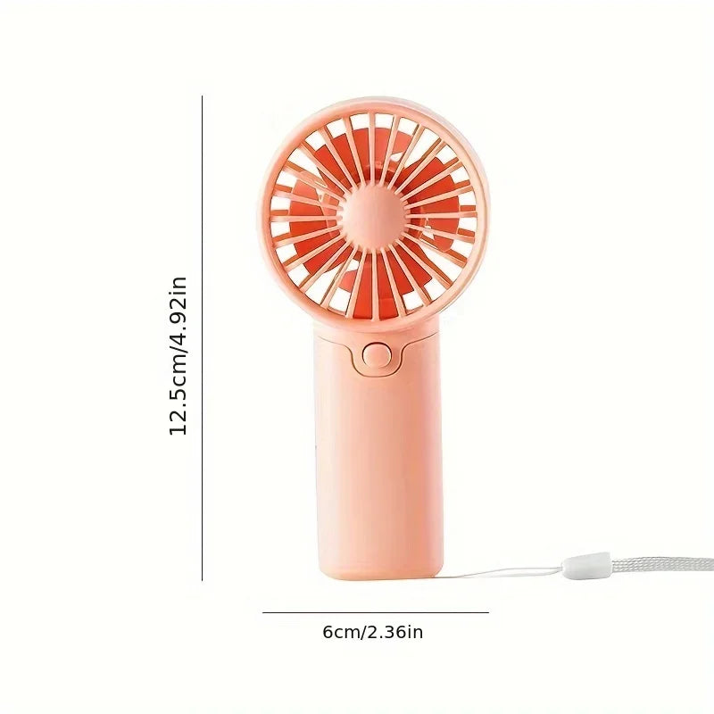 2025 Cute Mini Fan Portable Handheld Fan Lightweight Handy Fan Pocket Size Low Noise Small Electric Fan Student Gift Outdoor Fan - Smarsty
