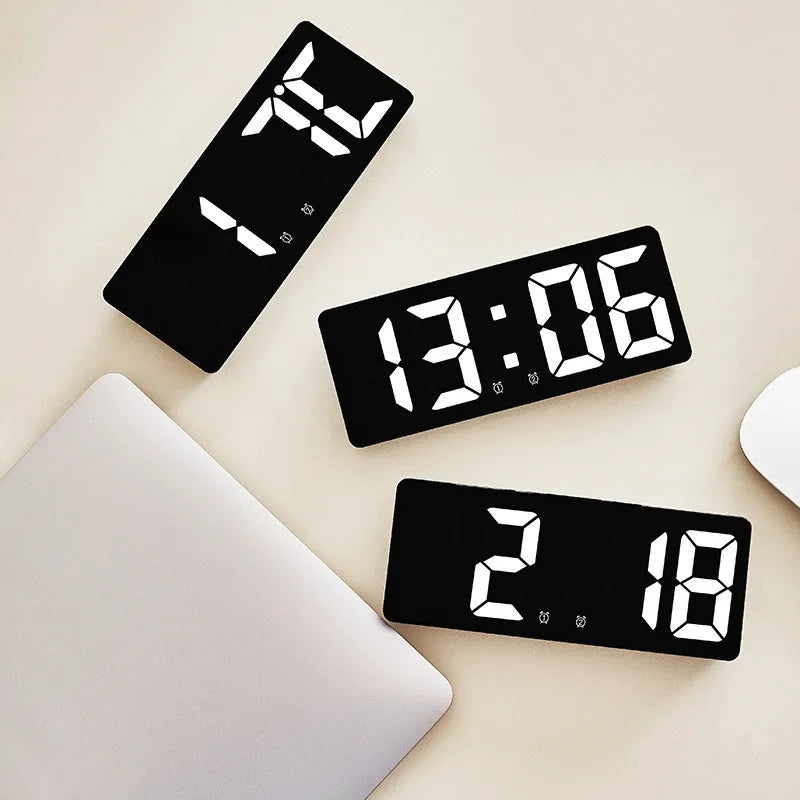 Acrylic Digital Alarm Clock with Voice Control Feature - Smarsty