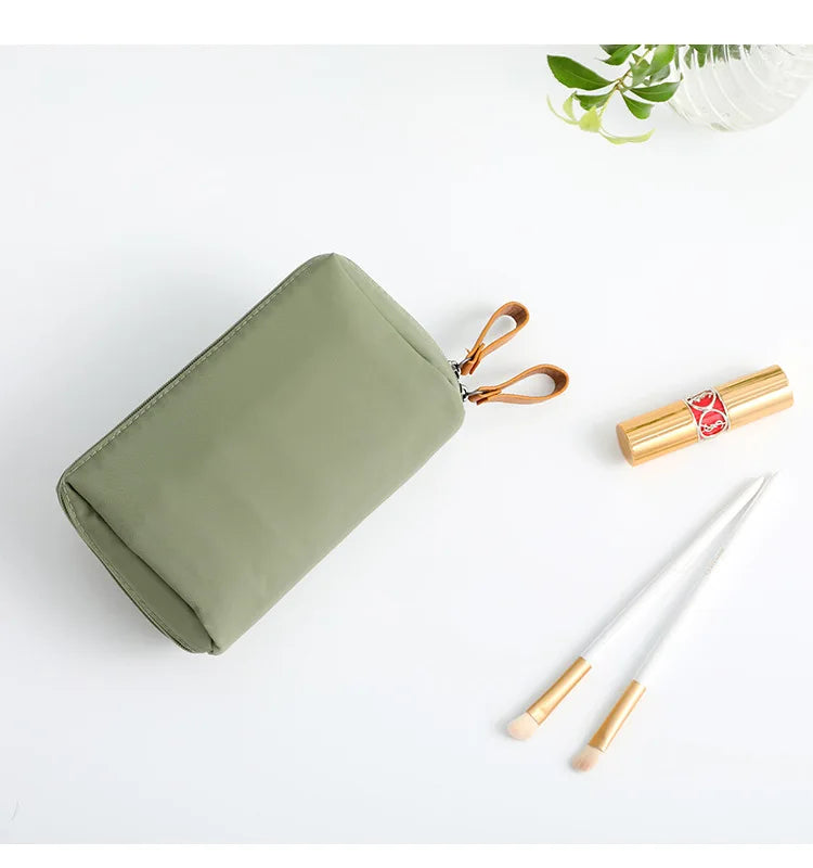 Waterproof Large Capacity Makeup Bag Multiple Colors Dacron Travel Storage Bag Partitioned Cosmetic Pouch Handbag Lipstick Pack - Smarsty