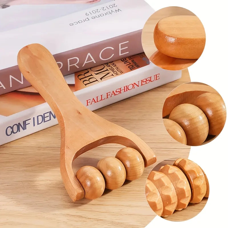 Compact Wooden Massager for Full Body Relaxation - Smarsty