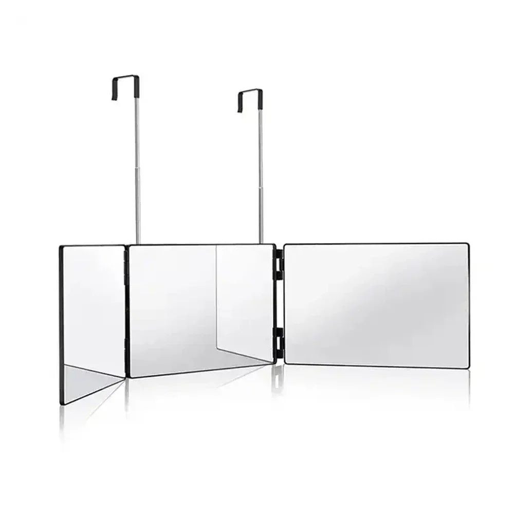 Retractable Adjustable Three-Fold Makeup Mirror Portable - Smarsty