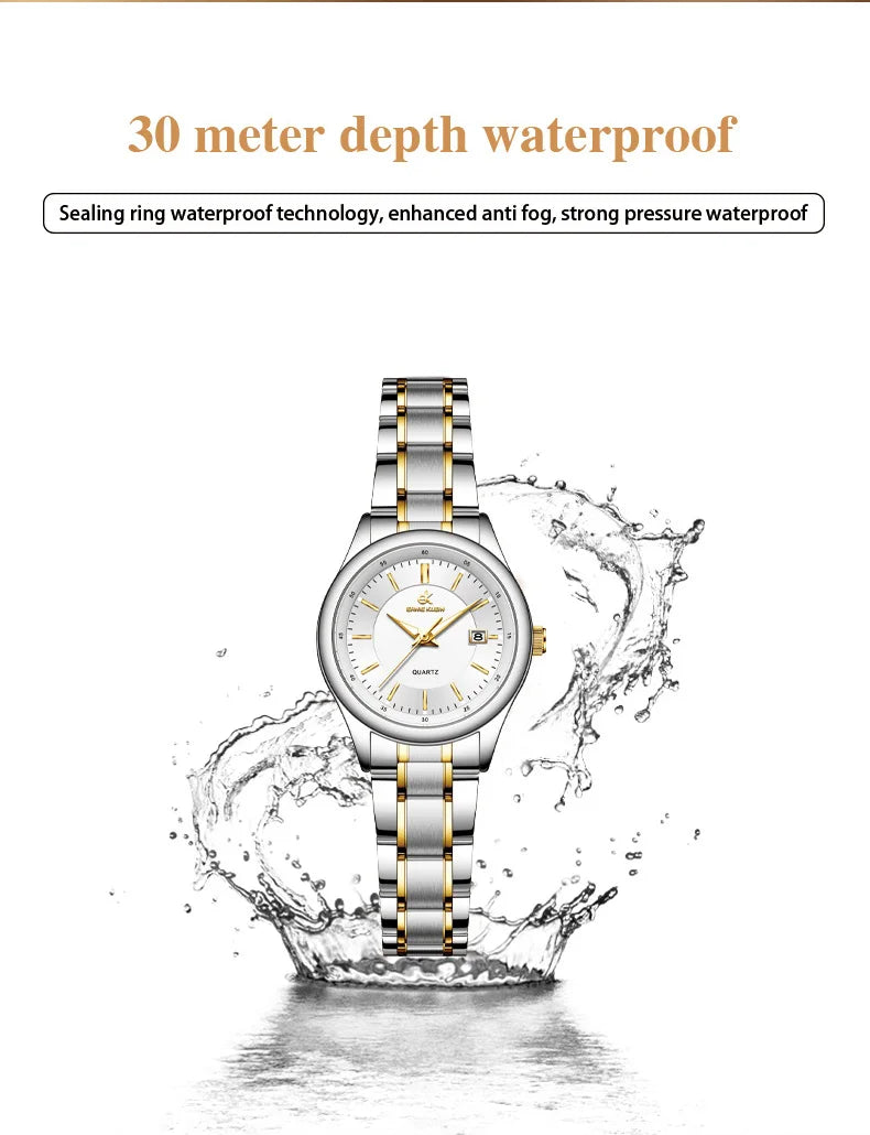 Elegant Waterproof Women's Watch with Luminous Display - Smarsty