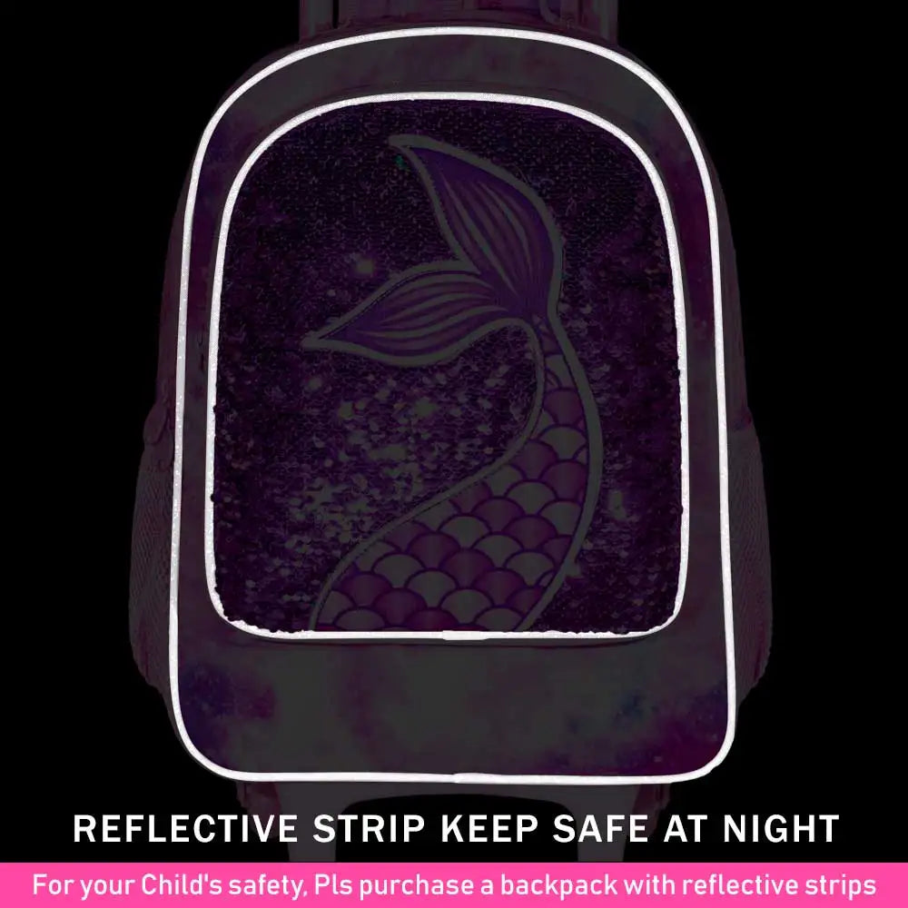 Rolling Backpack for Girls with Lunch Box and Pencil Case - Smarsty