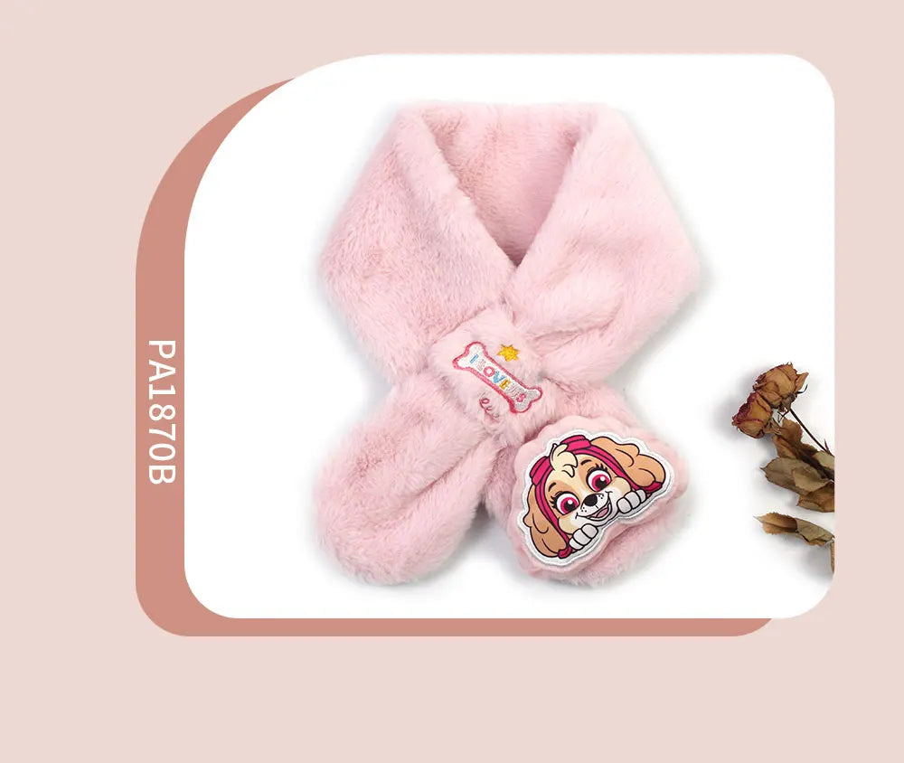 Kids Winter Hat Glove Set Scarf Cartoon Rescue Dogs - Smarsty