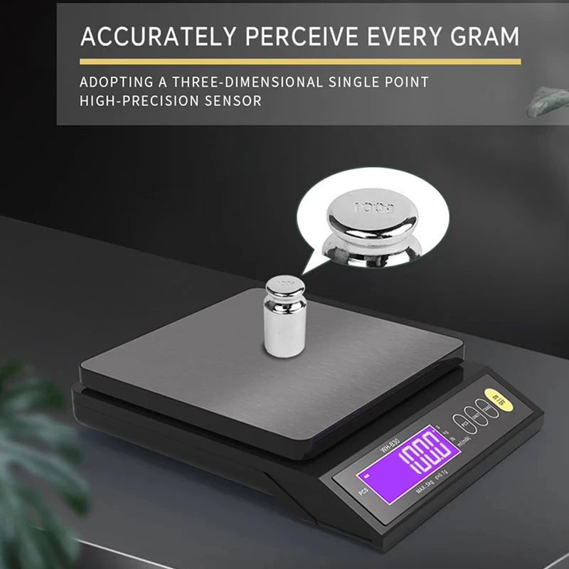 Digital Kitchen Scale with Waterproof Design and LCD Display - Smarsty