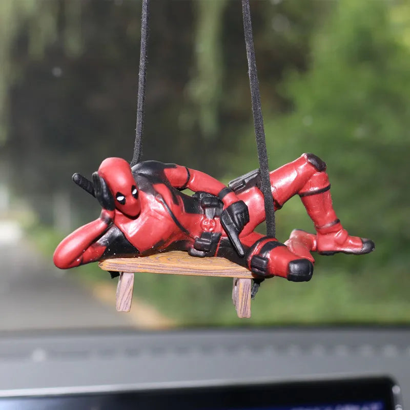 Deadpool Car Pendant Rearview Mirror Charm Interior Decor - Smarsty