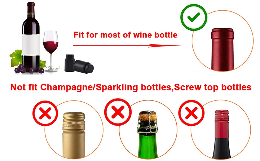 Reusable Vacuum Wine Bottle Stopper for Freshness - Smarsty