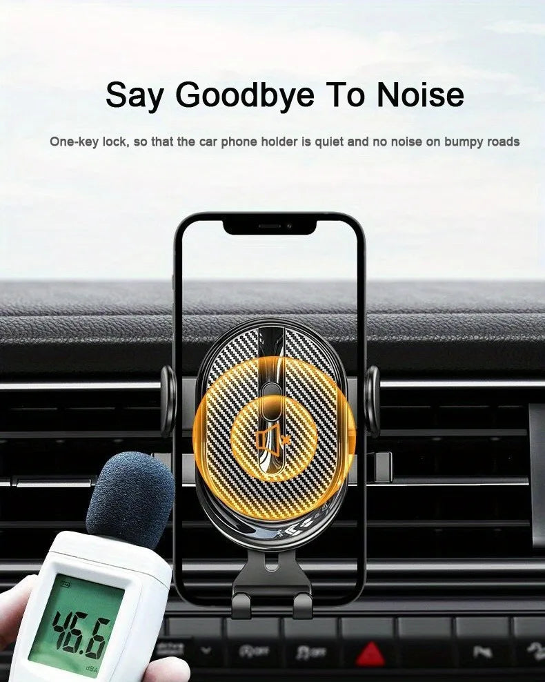 Car Phone Holder Gravity Clamp With Dashboard Sucker Mount - Smarsty