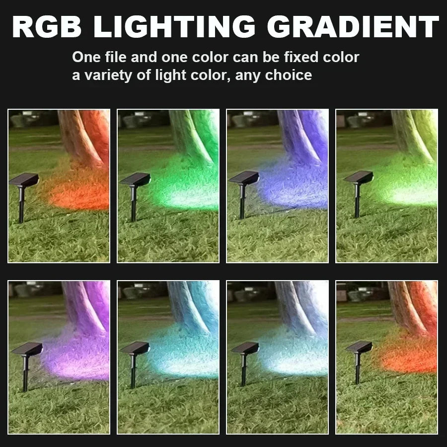 Adjustable LED Solar Spotlights for Outdoor Garden Lighting - Smarsty