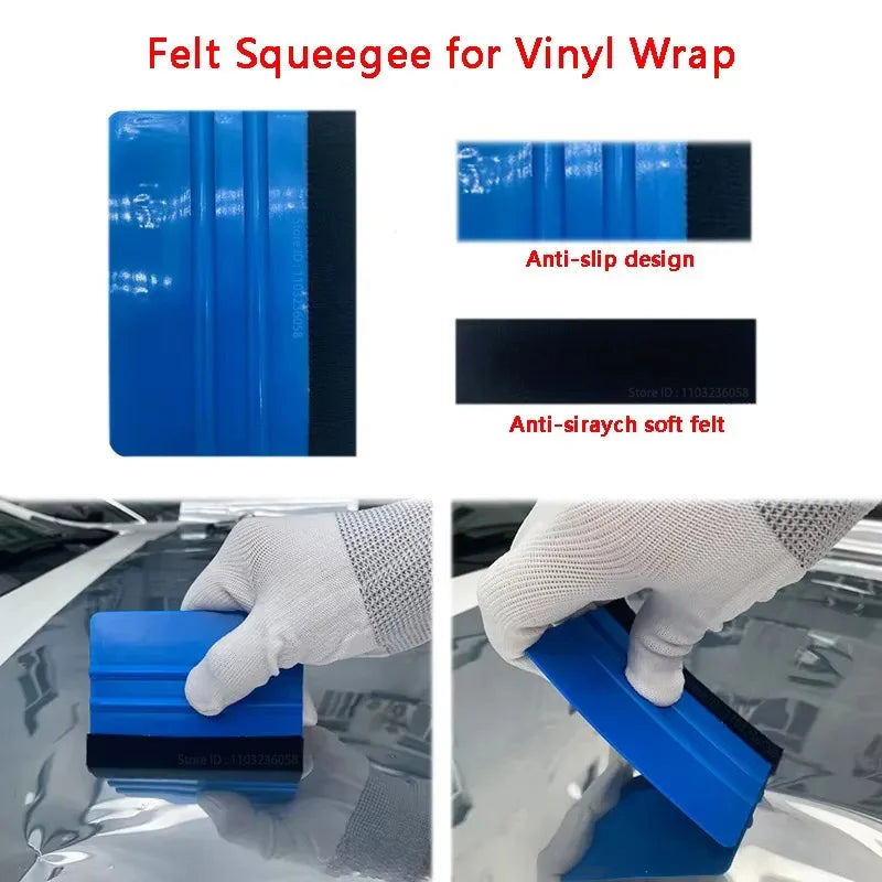 PWS Car Tools Wrap Film Sticker Wrapping Tool Vehicle Vinyl Wrap Window Tint Film Tool Kit Cutter Aid Tool Window Tinting - Smarsty