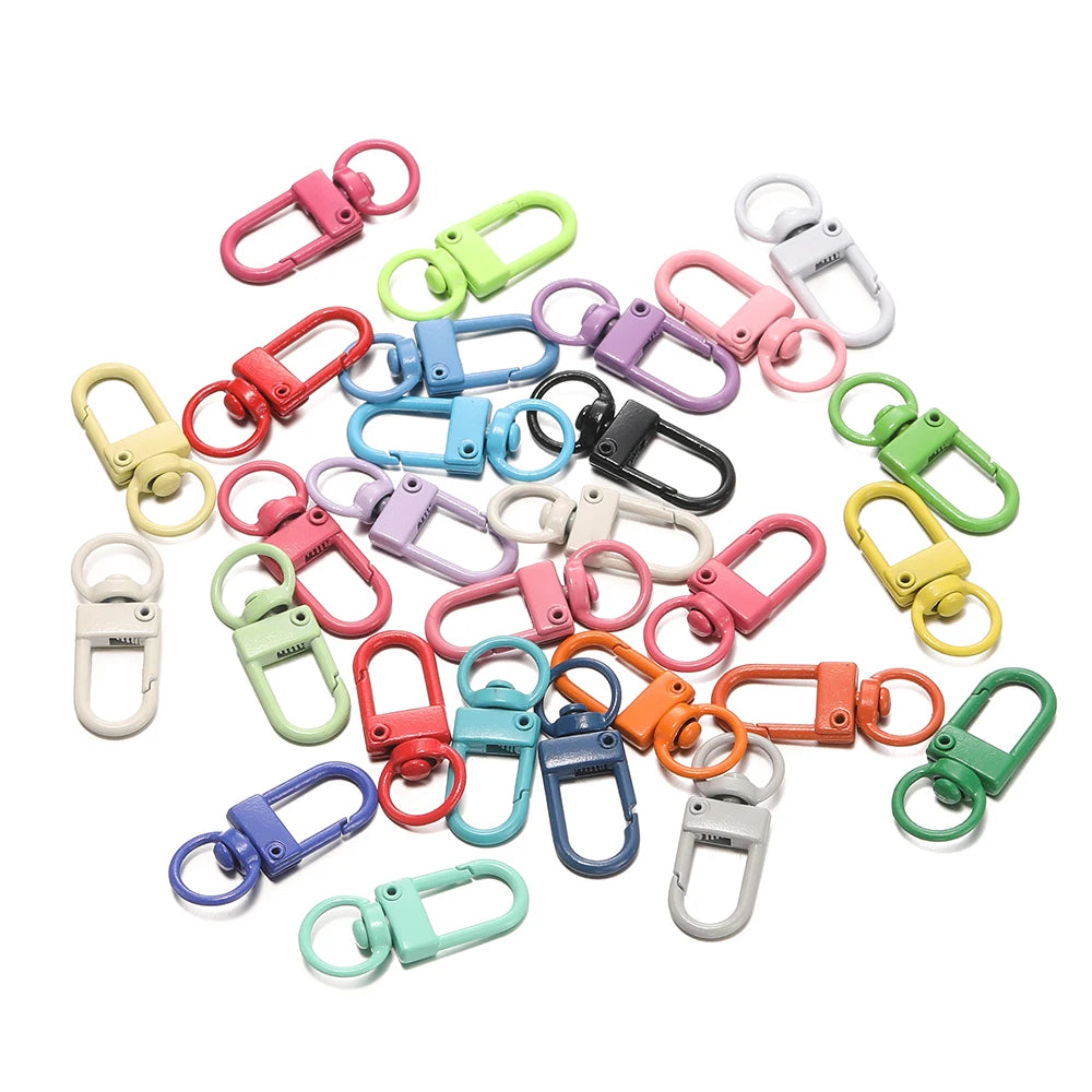 Colorful Alloy Snap Lobster Clasp Keychain Hooks Set - Smarsty
