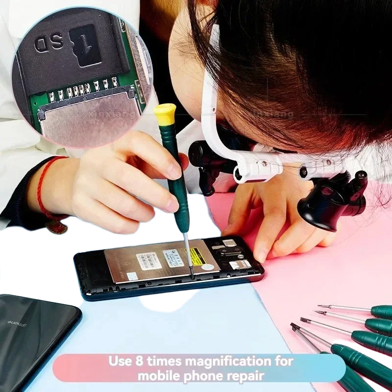 LED Magnifying Glass with Adjustable Magnification for Precision Viewing - Smarsty