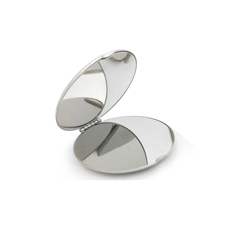 Portable Stainless Steel Makeup Mirror with Foldable Design - Smarsty