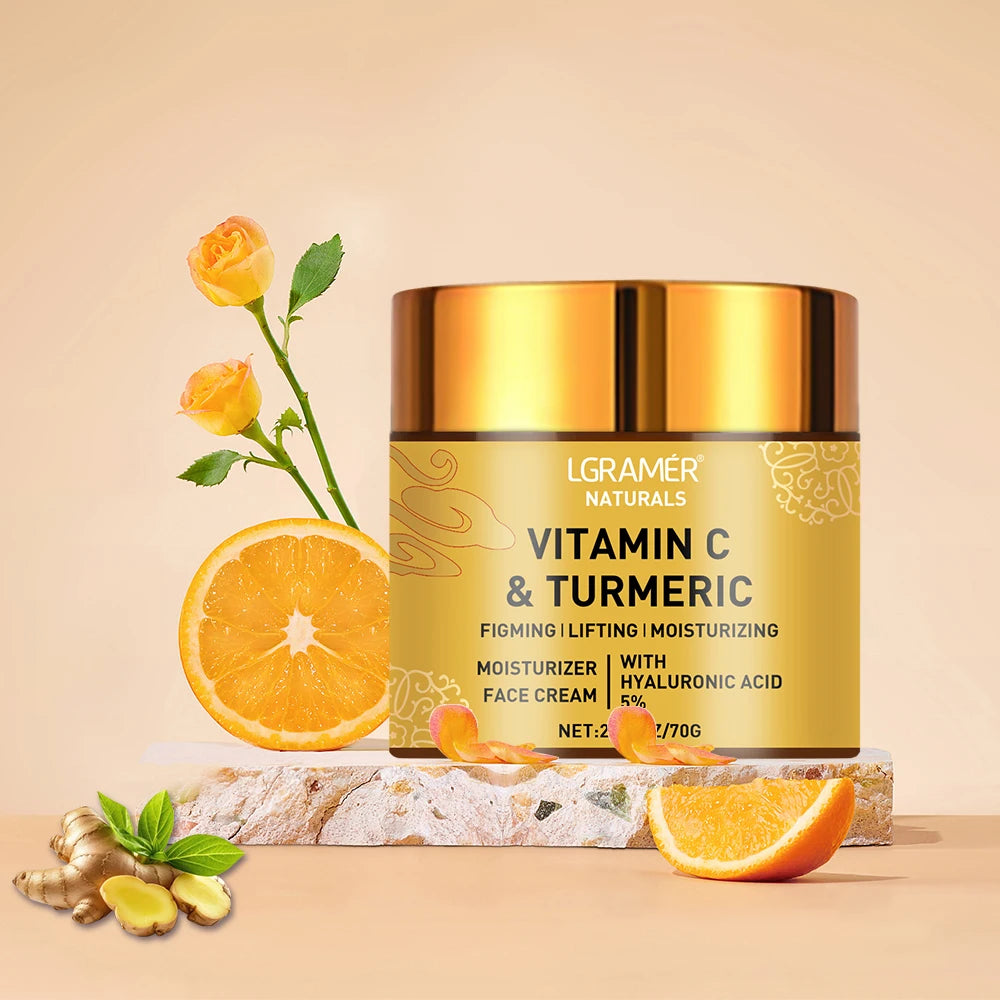 Turmeric Vitamin C Face Cream for Moisturizing and Firming - Smarsty