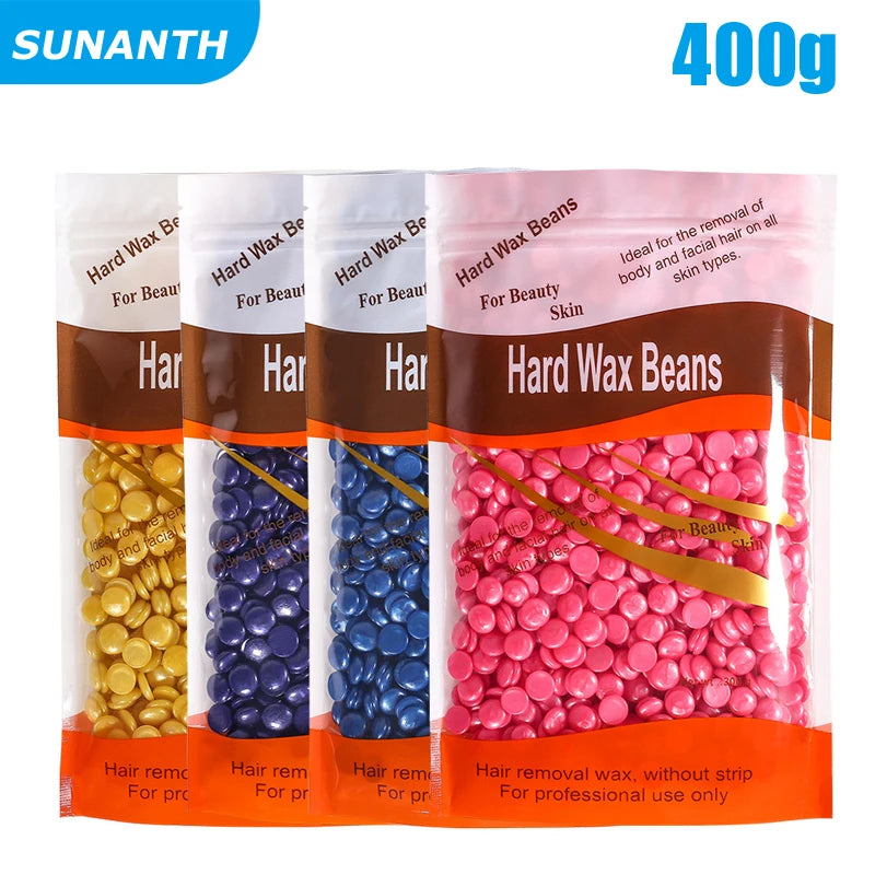 500g/200g/50g Hard Wax Beans for Hair Removal Body European Brazilian Pearl for Wax Warmer Waxing Beans for Wax Heater Machine - Smarsty