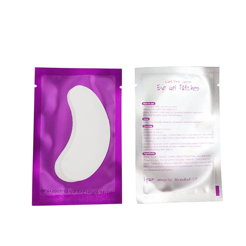 Hydrogel Eye Patches for Eyelash Extensions 100 Pairs - Smarsty