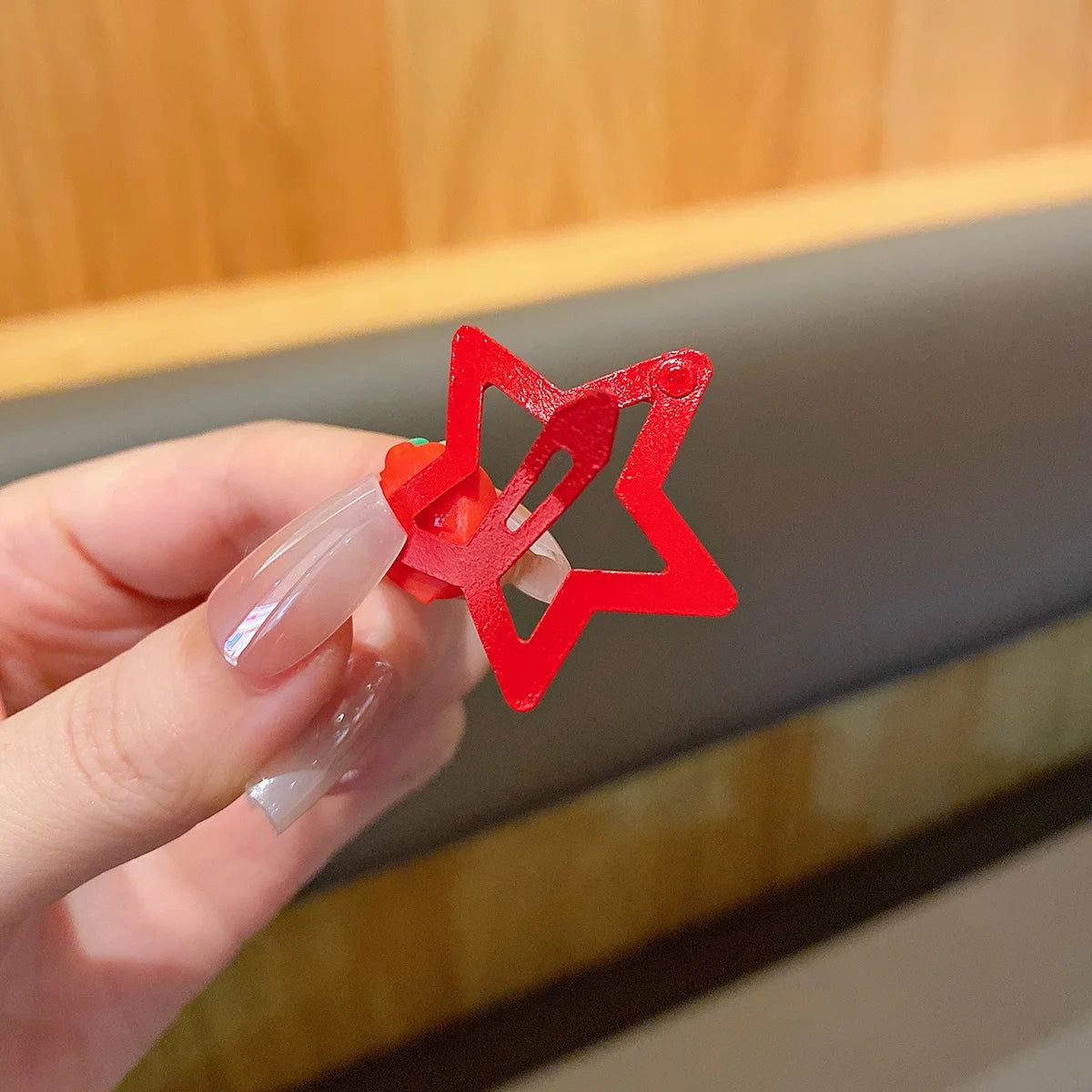 Red Star Hair Clips for Daily Use Accessories - Smarsty
