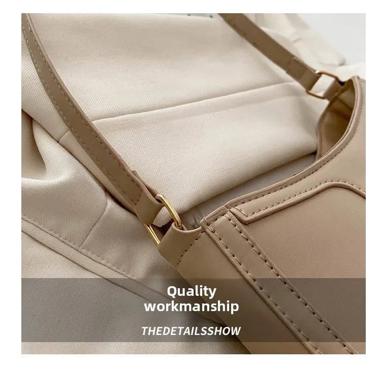 Metal Bow Shoulder Bag For Women With Classic Baguette - Smarsty
