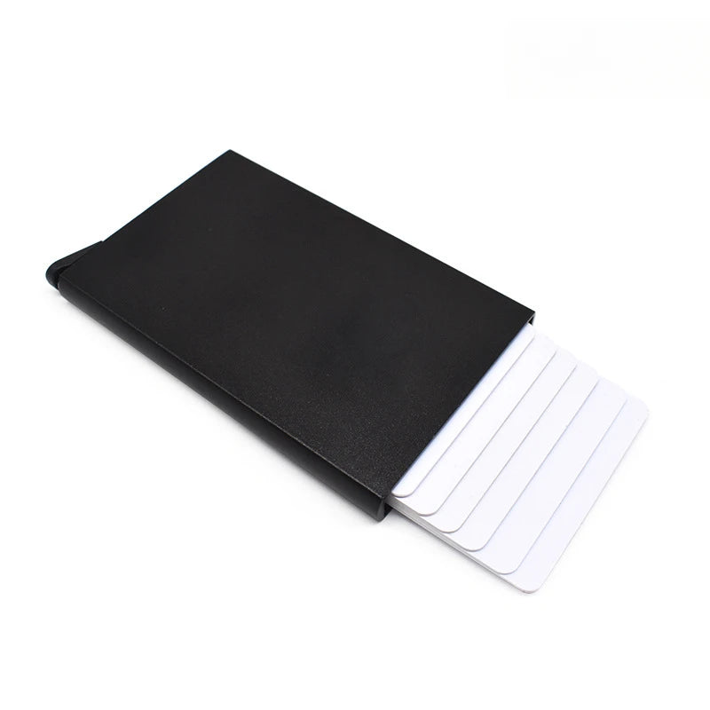 Rfid Credit Card Holder Men Thin Slim Mini Minimalist Wallets Luxury Metal Bank ID Cardholer Case Wallet for Men Carteras Choice
