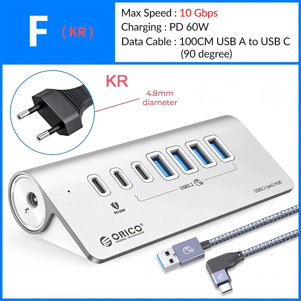 High Performance USB Docking Station With 10Gbps Hub