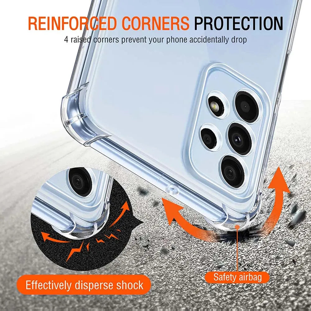 Air Bag Clear Case for Galaxy A Series Dustproof Slim - Smarsty
