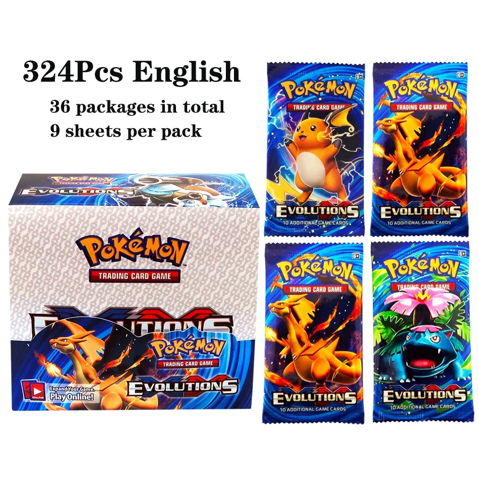 324pcs Pokemon TCG: Sword & Shield-Fusion Strike Booster Display Box (36 Packs) Board Game Card DESTINED RIVALS Stellar Crown - Smarsty