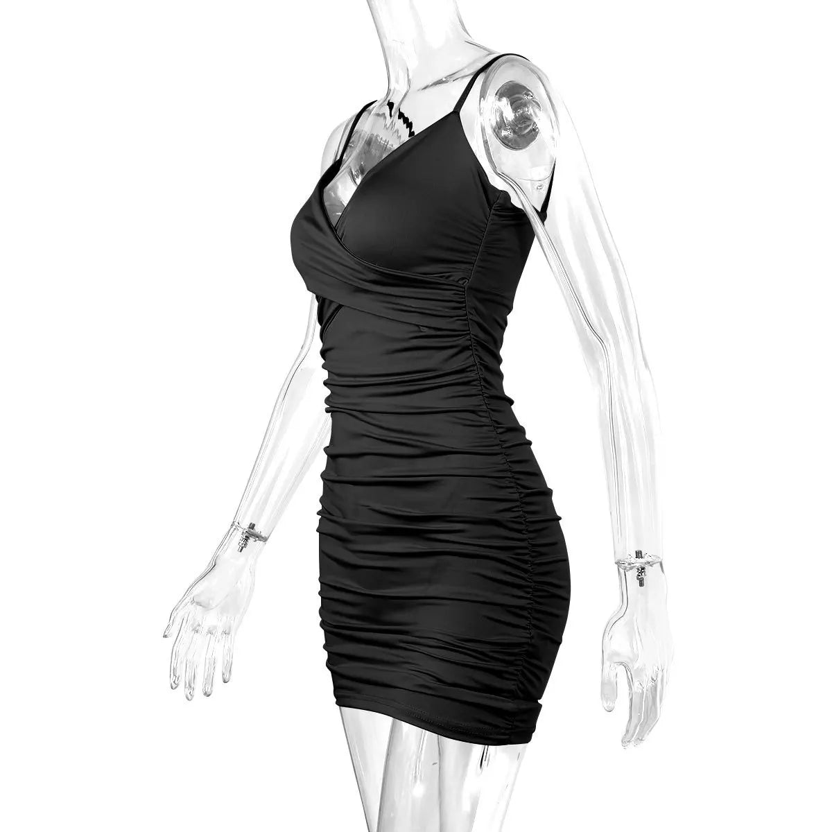 Women's Sexy Spaghetti Strap Bodycon Short Dresses,Mini Dress,Red Dresses,Woman Clothing,New In Dress,Party Dress,Clothes - Smarsty