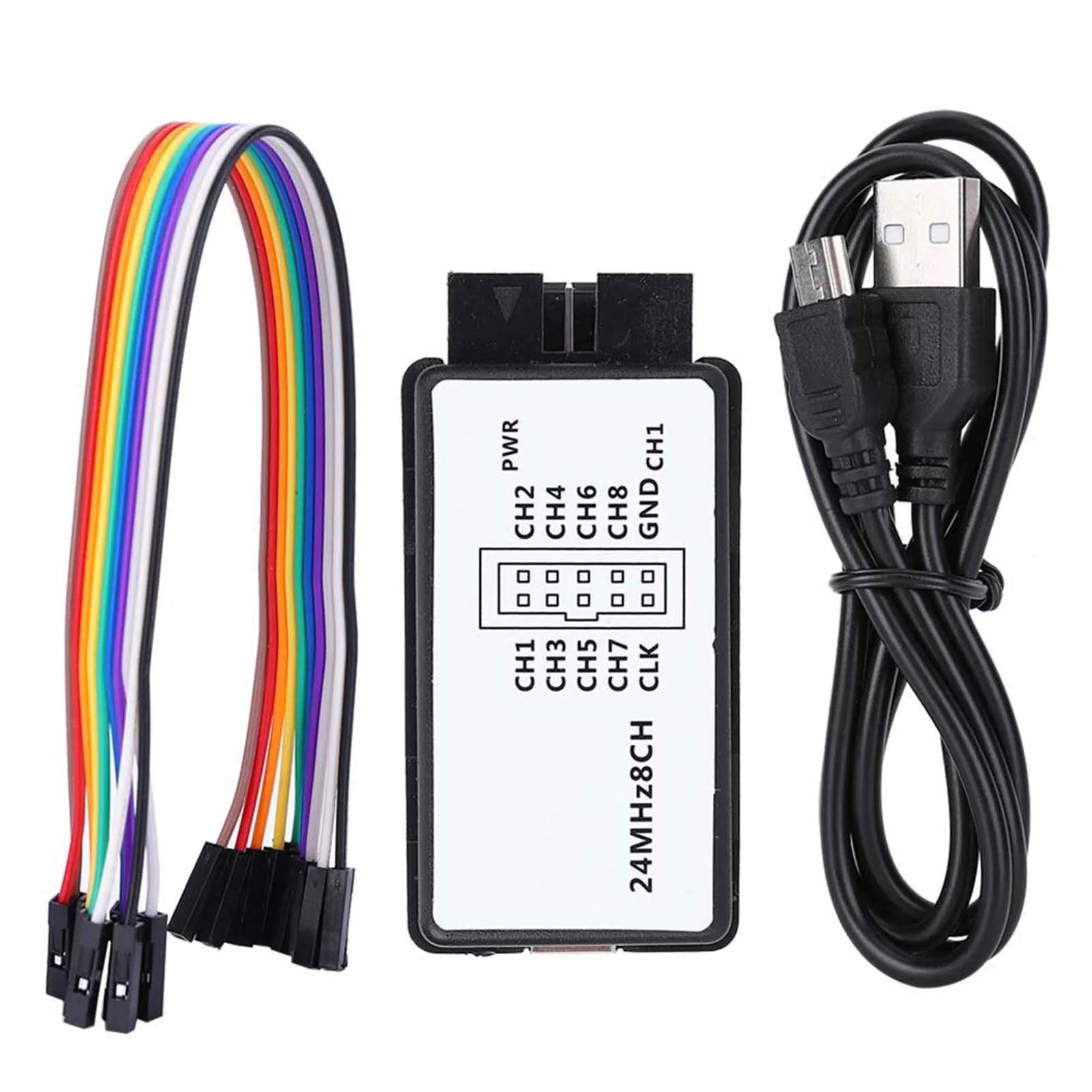 USB Logic Analyzer 24MHz Mini 8 Channel Device - Smarsty