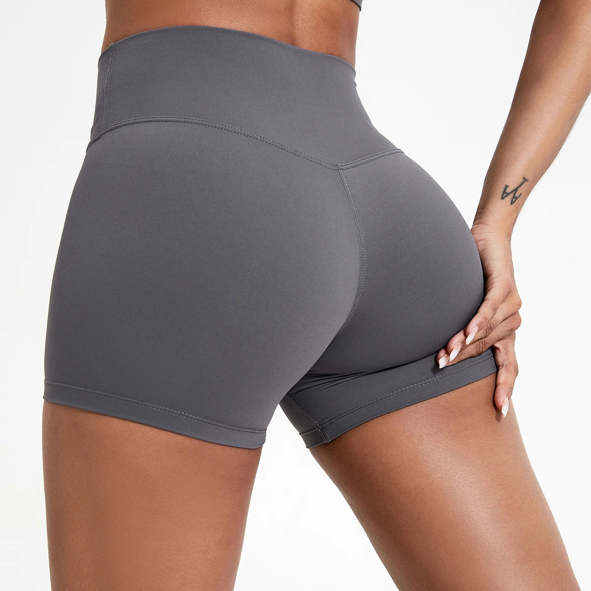 Hearuisavy Running Sports Shorts Women Buttock Lift Gym Leggings Women Cycling Slim Fit Workout Shorts High Waist Yoga Shorts - Smarsty